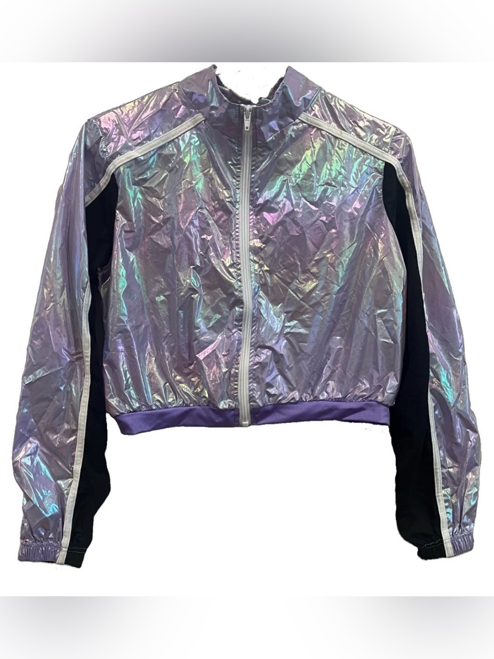 Dance Costume XL Child Lilac Weissman Pearlescent Lavender Front Zip Jacket